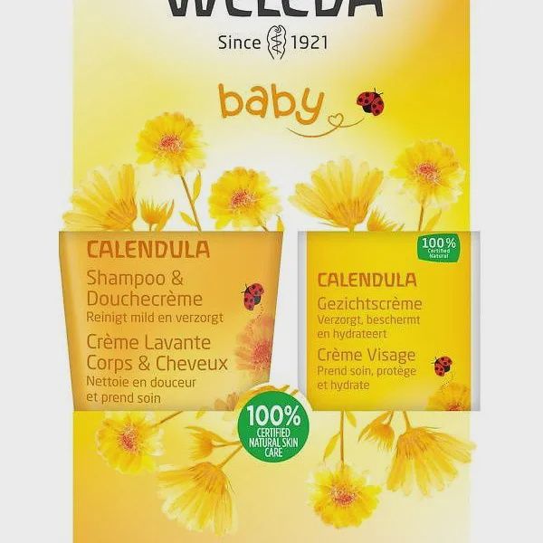 Shampoo &amp; Douchecrème + gezichtscrème Baby