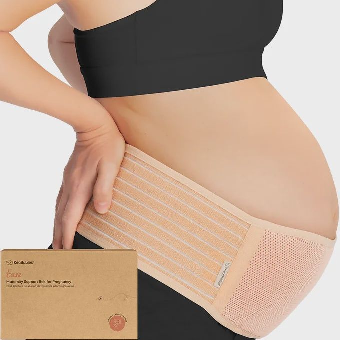 Maternity Support Belt for Pregnancy, Colour: Nude, Size: M/L