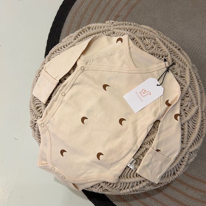 Romper bamboo lange mouw, Colour: Maan