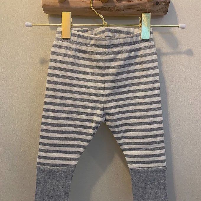 Legging met streepjes, Colour: Grijs