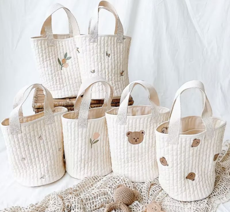 Embroidered storage bag