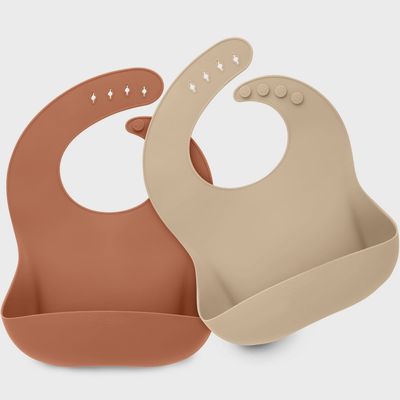 Silicone bibs 2-pack