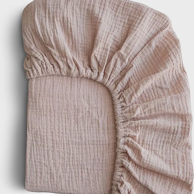 Ledikant muslin matrashoes, Colour: Licht Roze