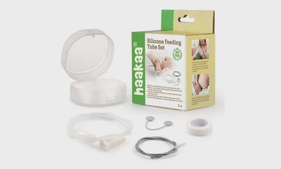 Silicone feeding tube set