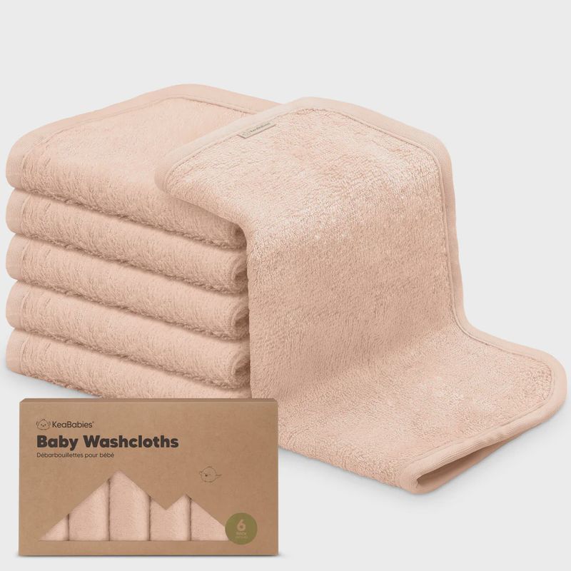 Baby washcloths, Colour: Peachy