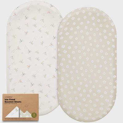 2-Pack Isla Fitted Bassinet Sheets