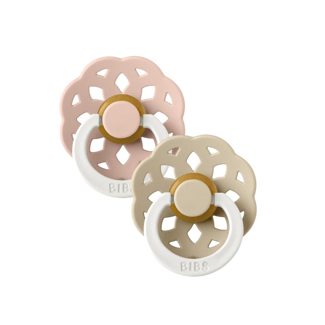 Bibs speen glow in the dark Boheme, Colour: Blush glow/Vanilla, Size: Size 1