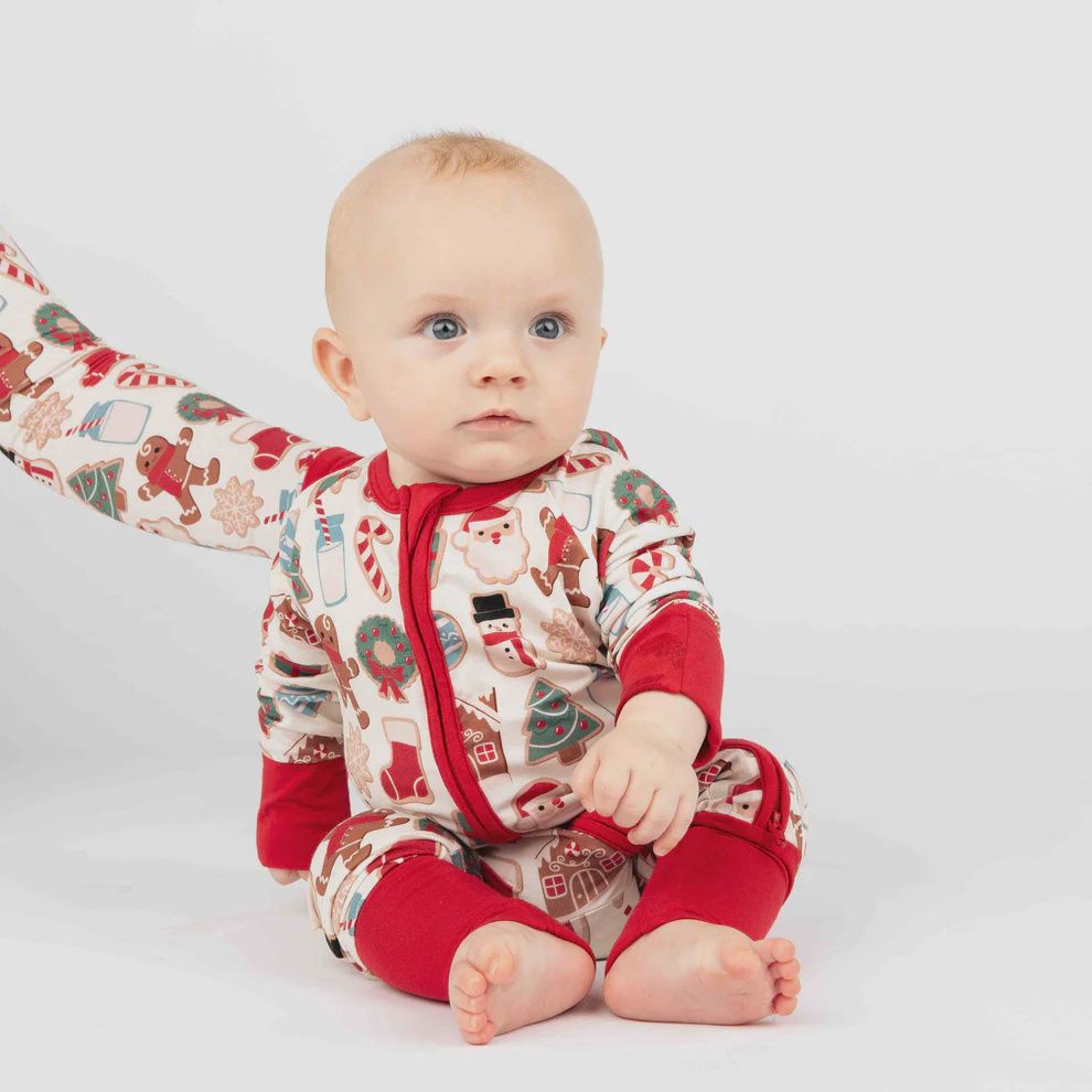 Christmas Milk &#39;n Cookies Bamboo Pyjama, Size: 0-3m