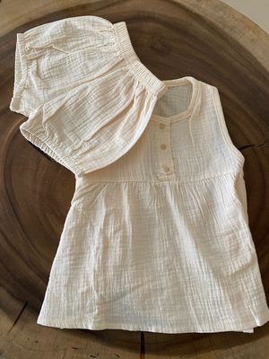 Mousseline Jurkje met Broekje