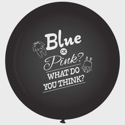 XL gender reveal balloon