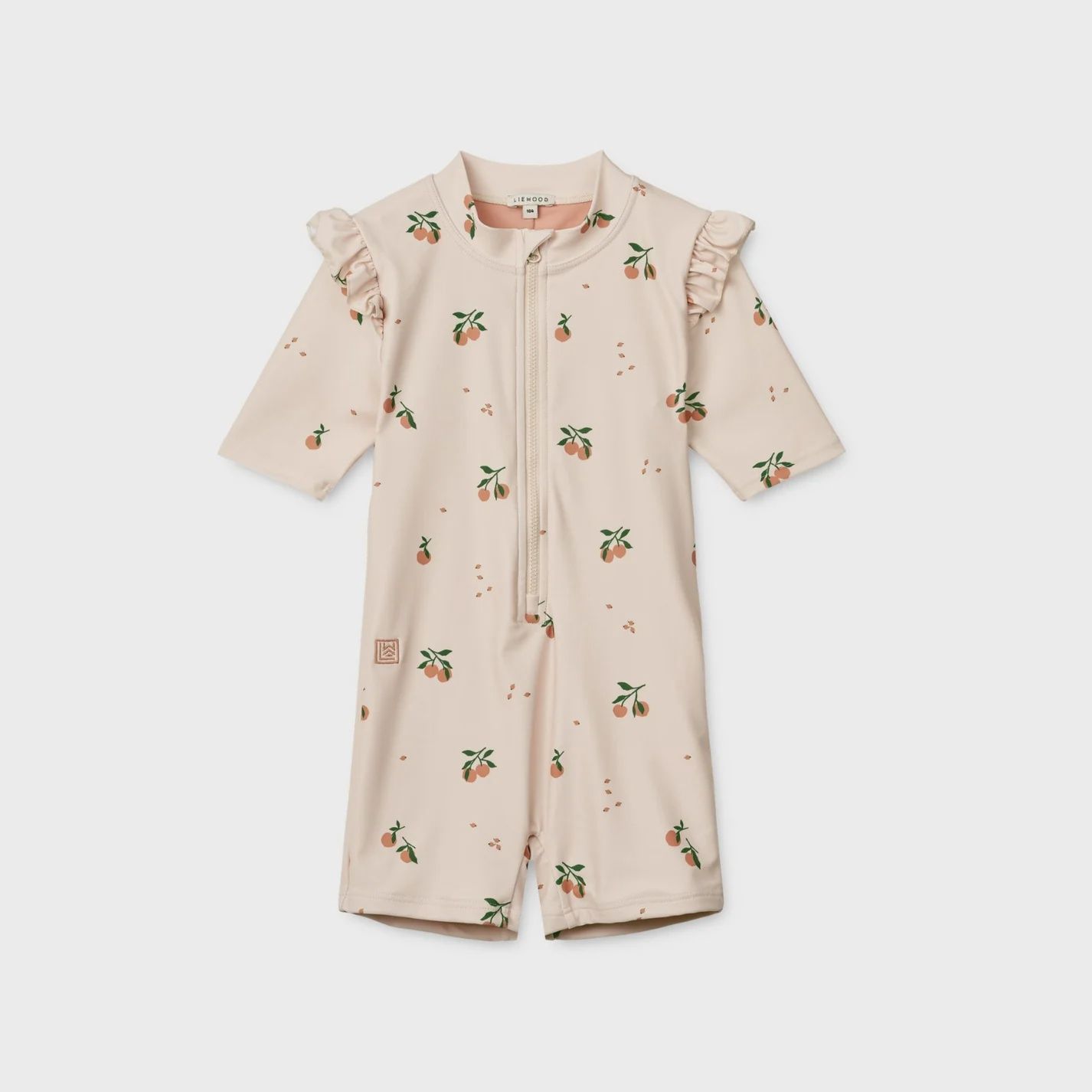 Swim jumpsuit short sleeve, Size: 74, Colour: Peach Sea Shell