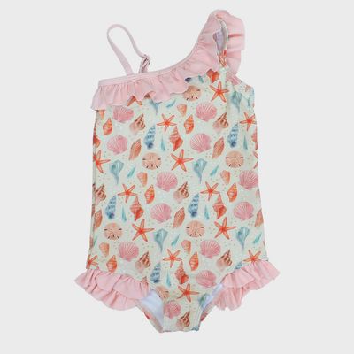 Seashells ruffle swimsuit