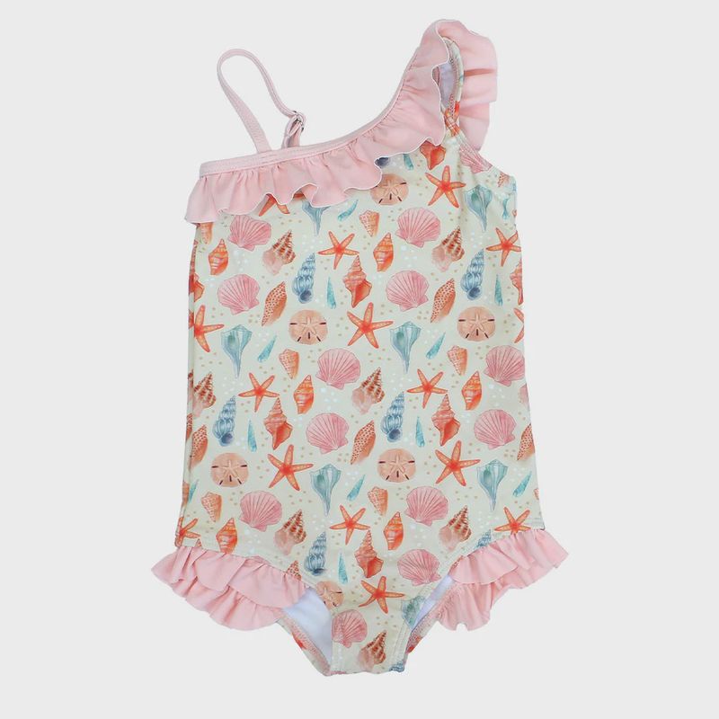Seashells ruffle swimsuit