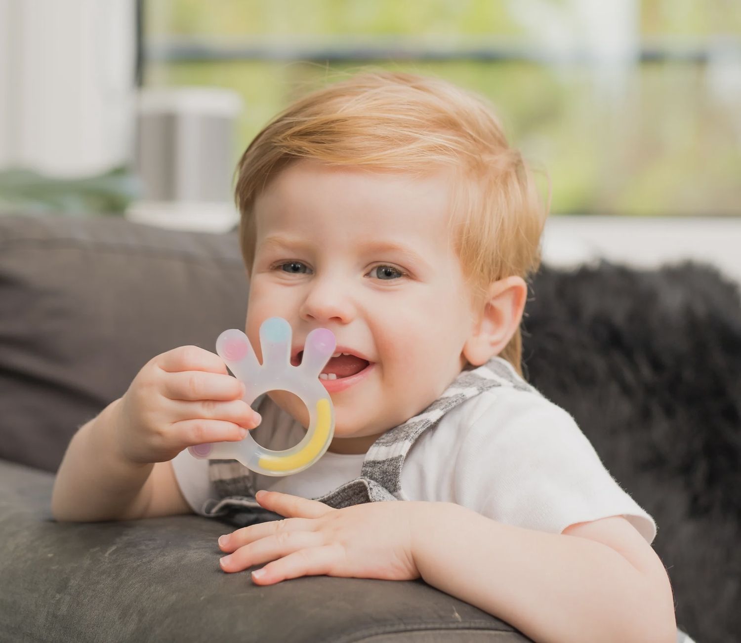 Silicone palm teether