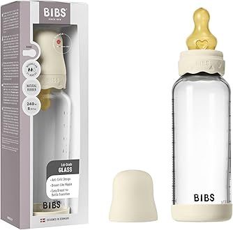 Bibs glass bottle, Colour: Ivory, Size: 120ml | slow flow