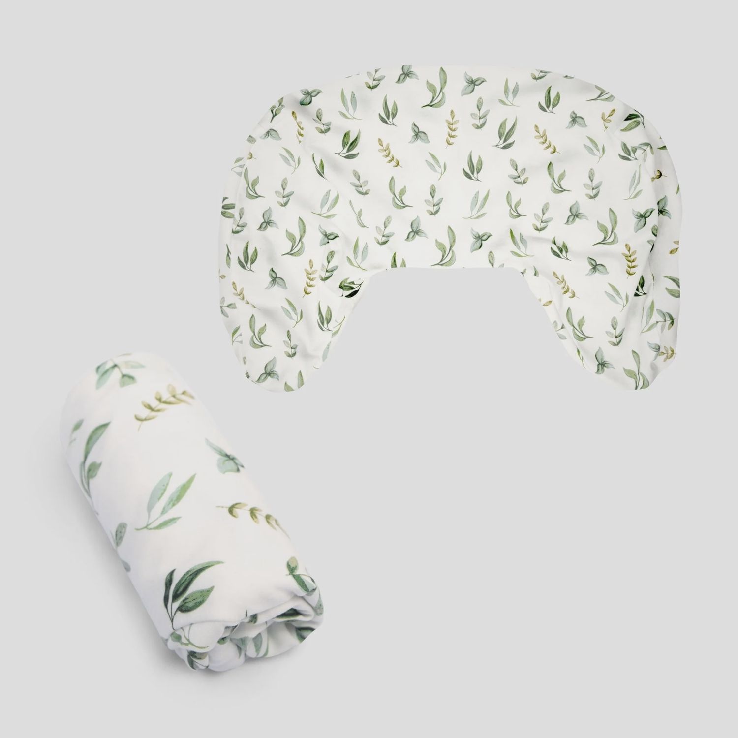 Nursing pillow Covers (new pillow), Colour: Green Leaves