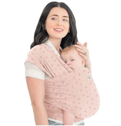 Original Baby Wrap Carrier, Colour: Pink Daisies