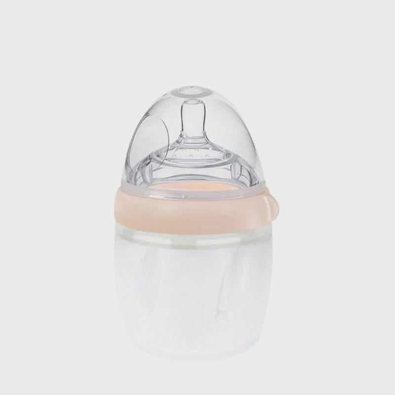 Silicone Baby bottle, Colour: Peach