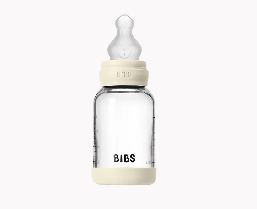 Bibs glass bottle, Colour: Ivory, Size: 120ml | slow flow