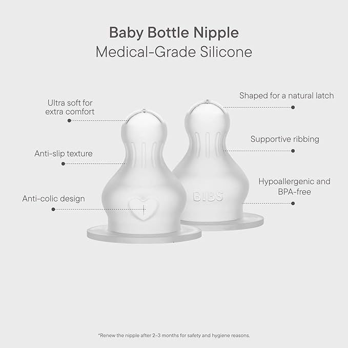 Bottle Nipples BIBS (medical silicone, 2pack)