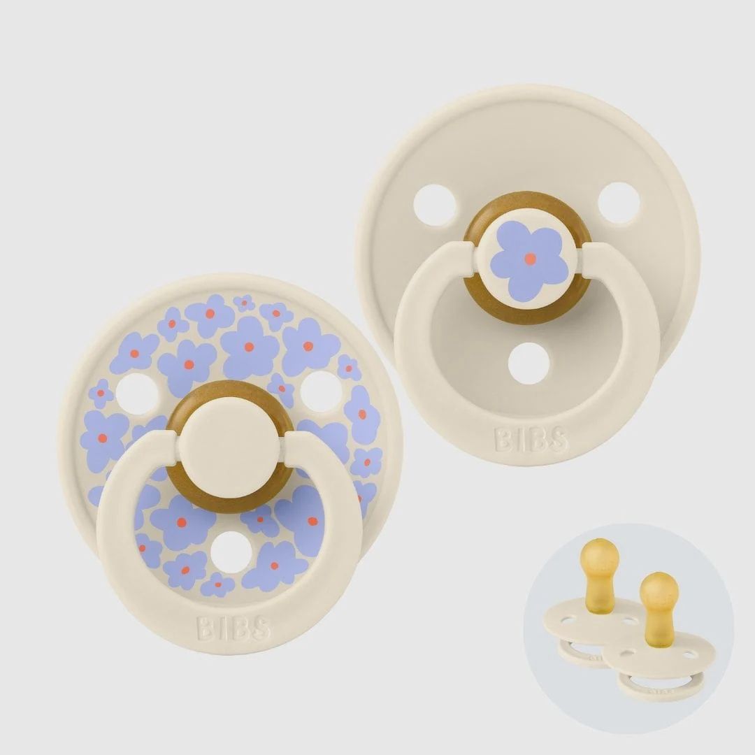 Bibs studio collection speen (round nipple), Design: Jasmine Ivory mix, Size: Size 1