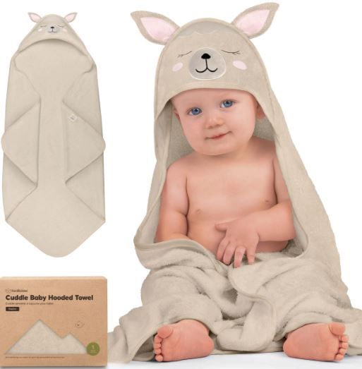 Hooded towel, Colour: Alpaca