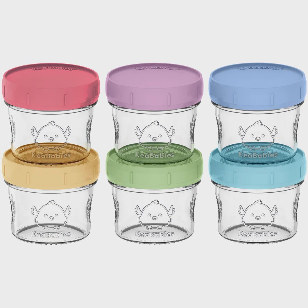 KeaBabies Prep Jars, Colour: Nord, Size: 6 pcs