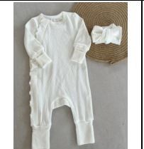 baby romper + bow, Size: newborn