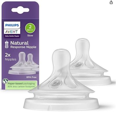 Flesspeen Natuurlijke Zuigreflex, 2 stuks