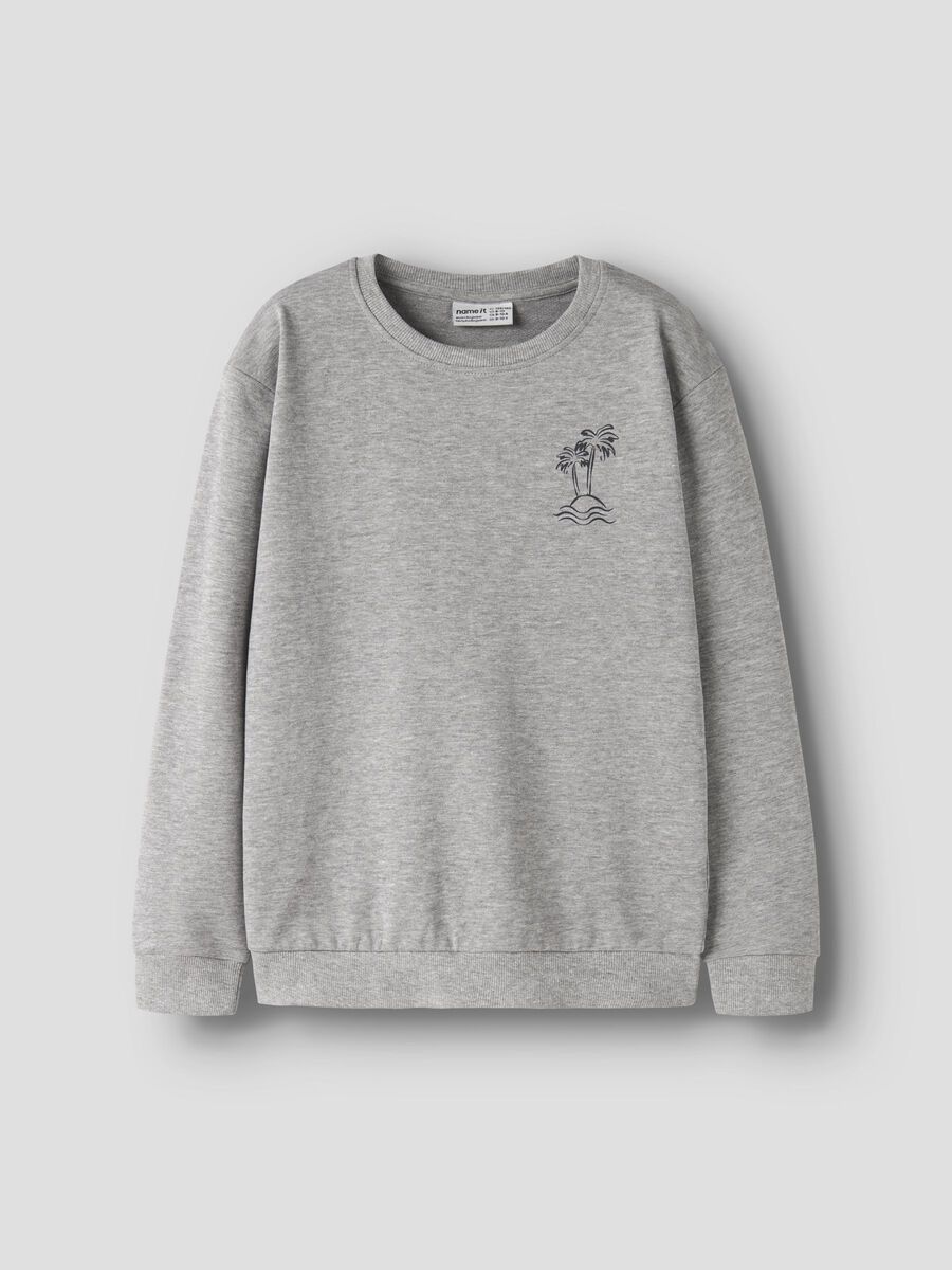 Sweatshirt boys, Colour: grey melange, Size: 146/152