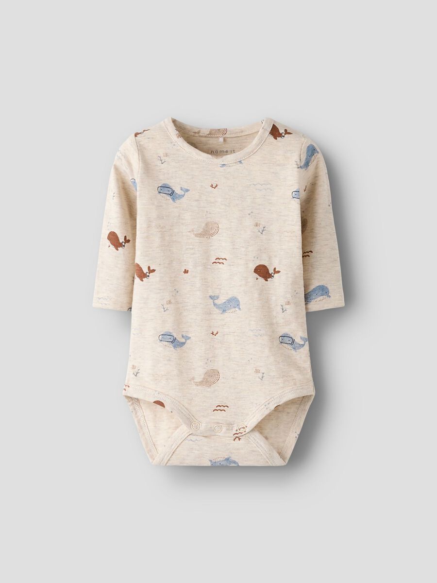 Romper lange mouw walvis, Size: 56