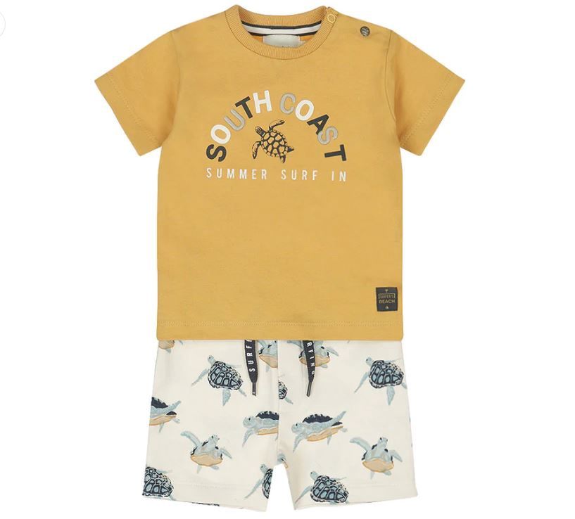 2 pc set, shirt/short Turtle, Size: 80