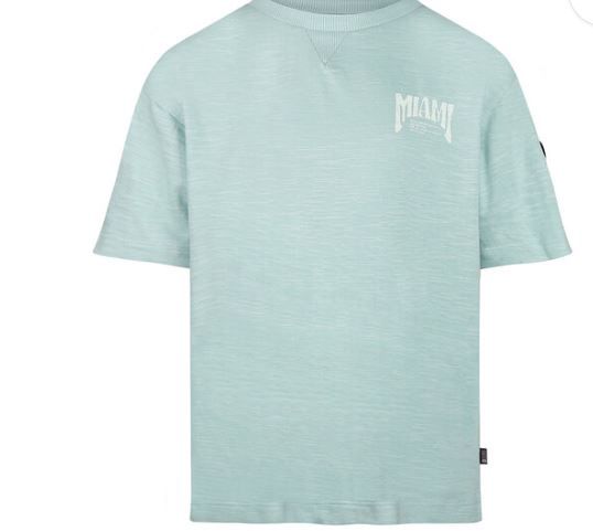T-shirt loose fit blauw Miami, Size: 122