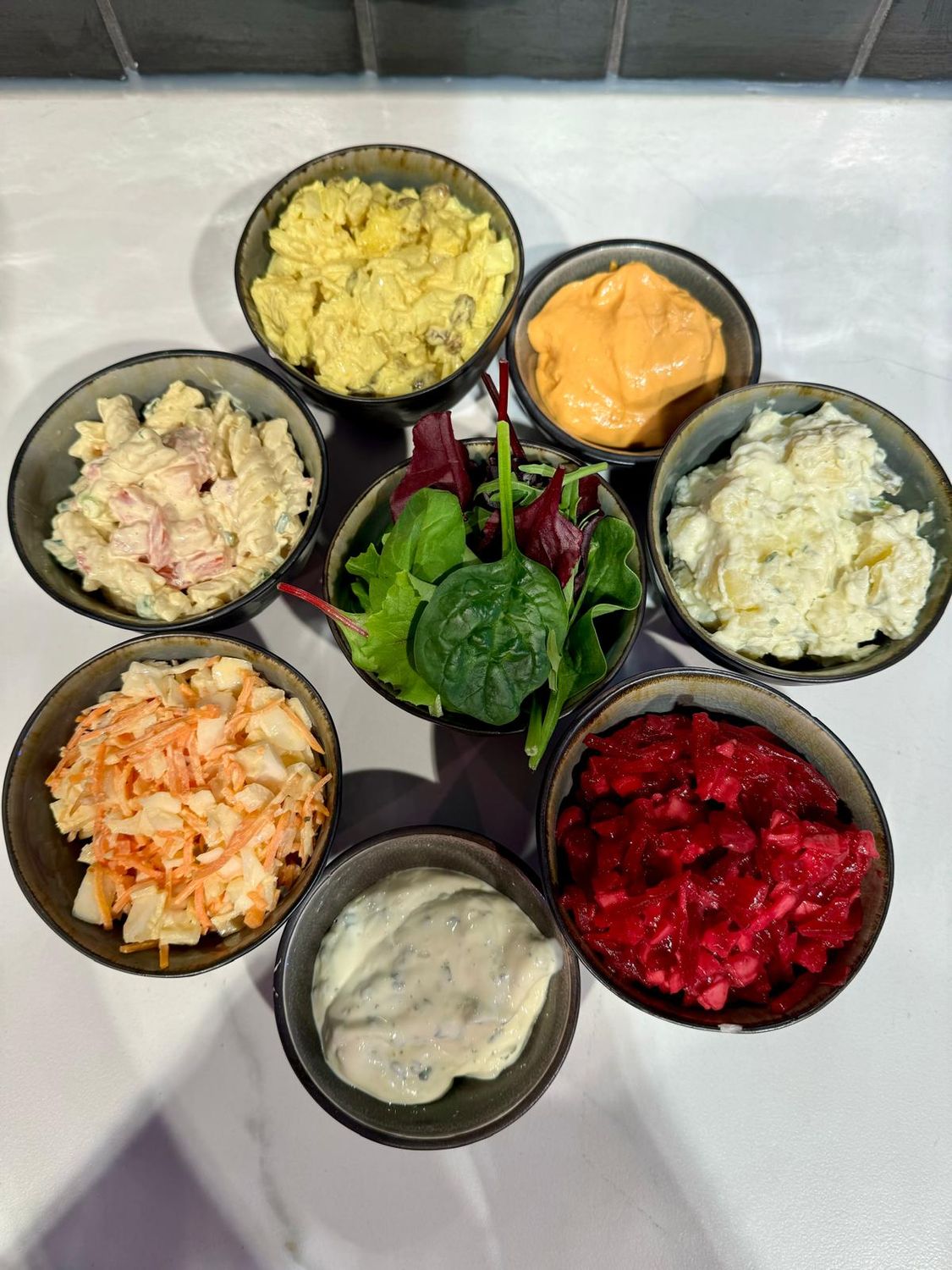 Saladebar sfeertafelen