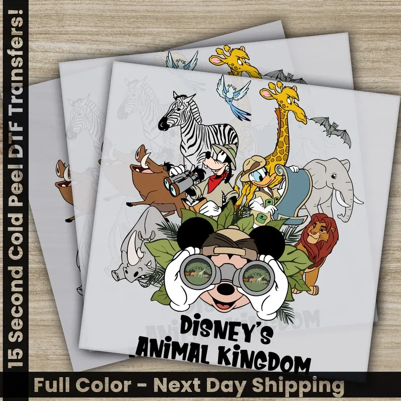 Mickey Safari, Disney&#39;s Animal Kingdom - Ready To Press DTF