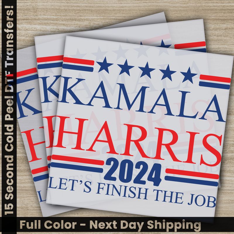 KAMALA Harris, 2024 President, Ready to Press DTF