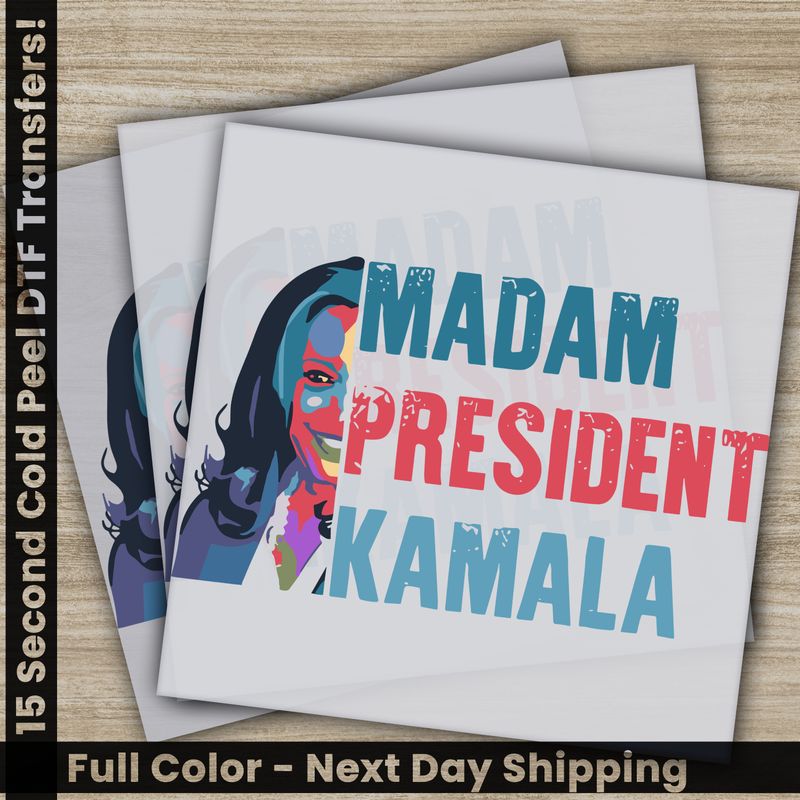 KAMALA Harris, 2024 President, Ready to Press DTF