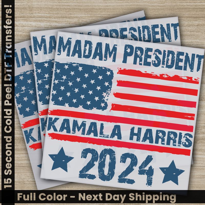 KAMALA Harris, 2024 President, Ready to Press DTF