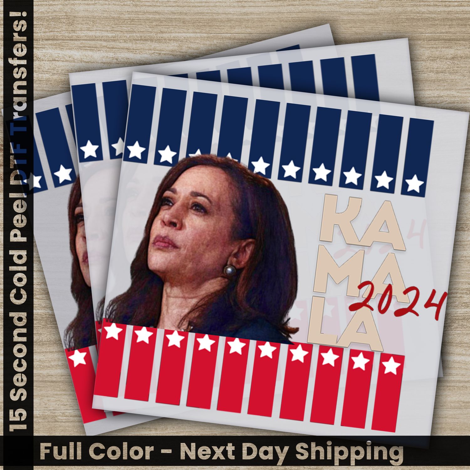 KAMALA Harris, 2024 President, Ready to Press DTF