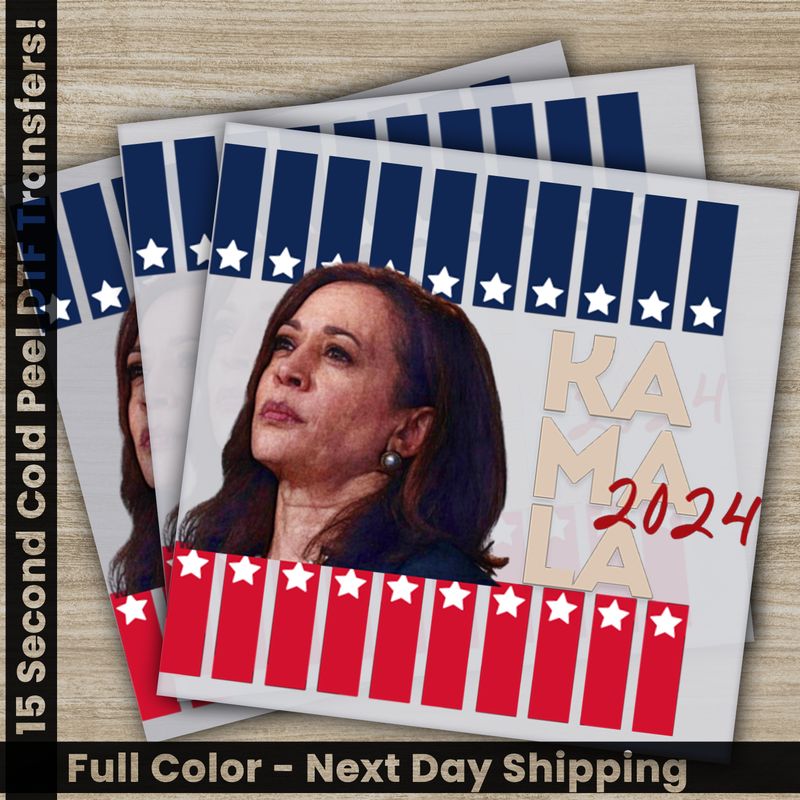 KAMALA Harris, 2024 President, Ready to Press DTF