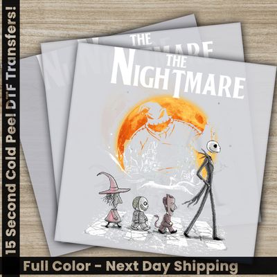 Halloween, Skeleton, Nightmare, Ready to Press DTF