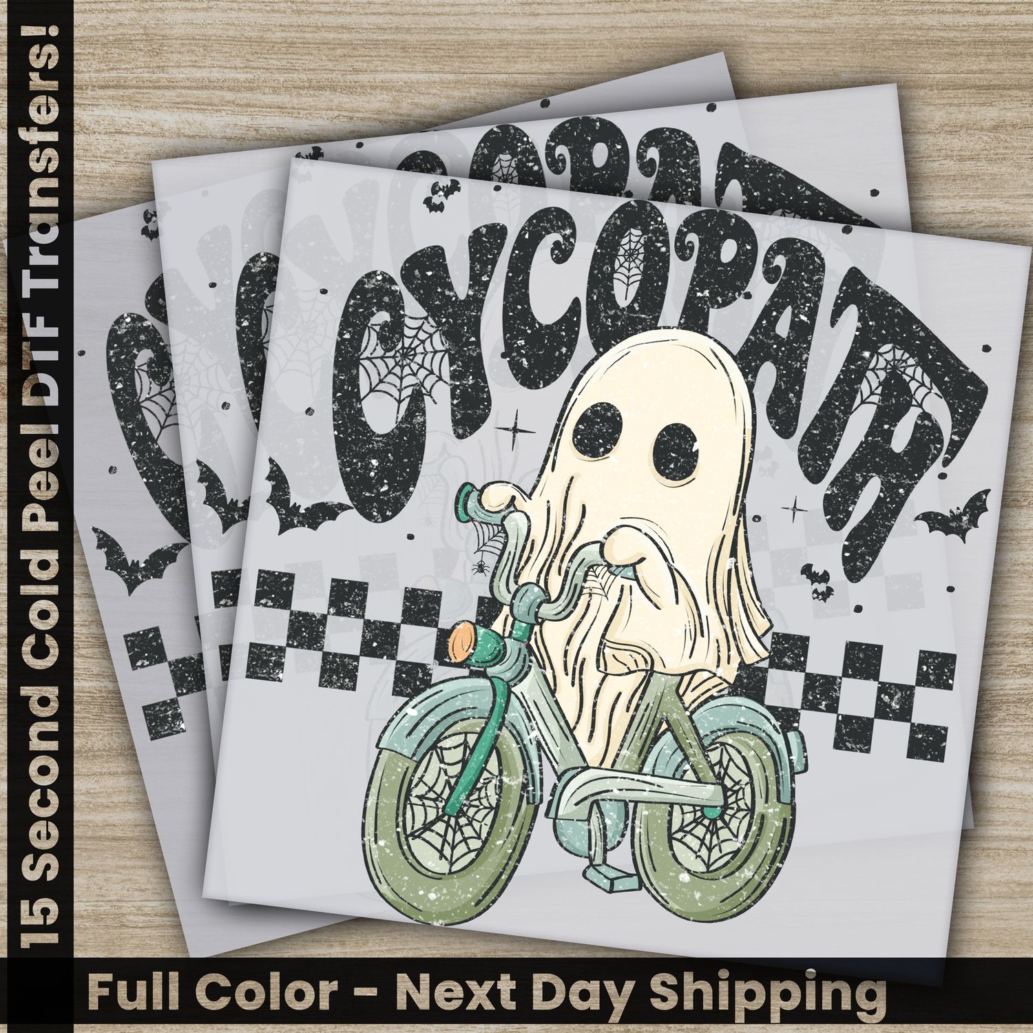 Halloween, Cycopath, Ghost, Ready to Press DTF