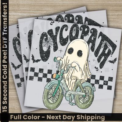 Halloween, Cycopath, Ghost, Ready to Press DTF
