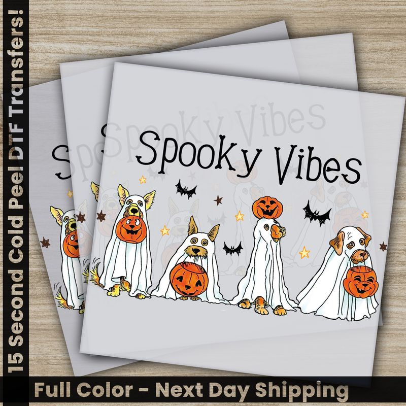 Halloween, Spooky Vibes, Ready to Press DTF