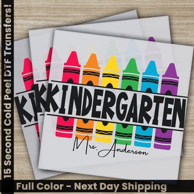 Kindergarten Teacher, Ready to Press DTF