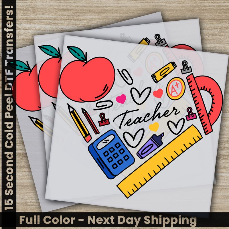 Teacher, School, Ready to Press DTF