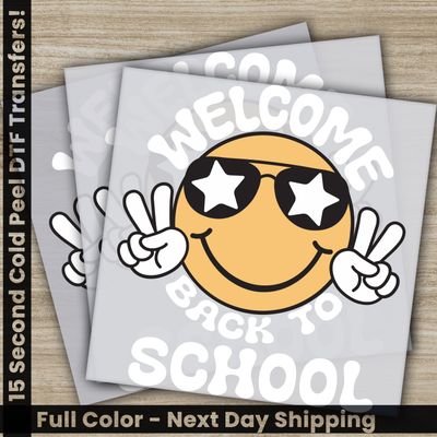 Teacher, Welcome Back To School, Ready to Press DTF