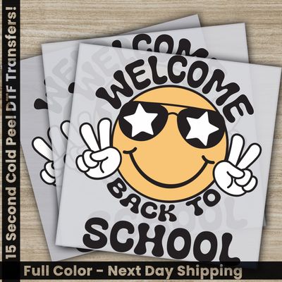 Teacher, Welcome Back To School, Ready to Press DTF