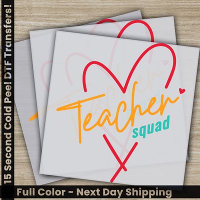 Teacher Squad, Ready to Press DTF