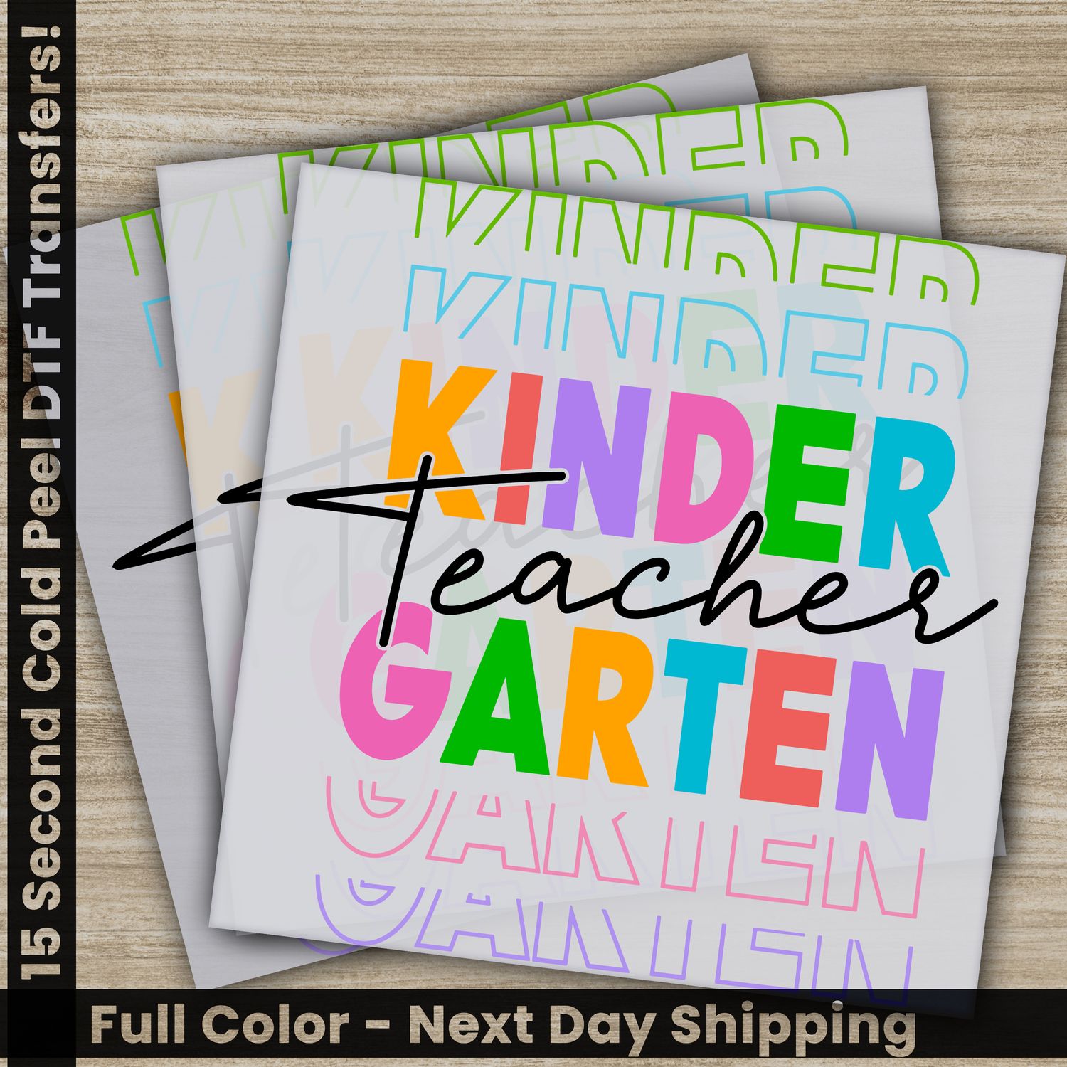 Kinder Garten Teacher, Ready to Press DTF